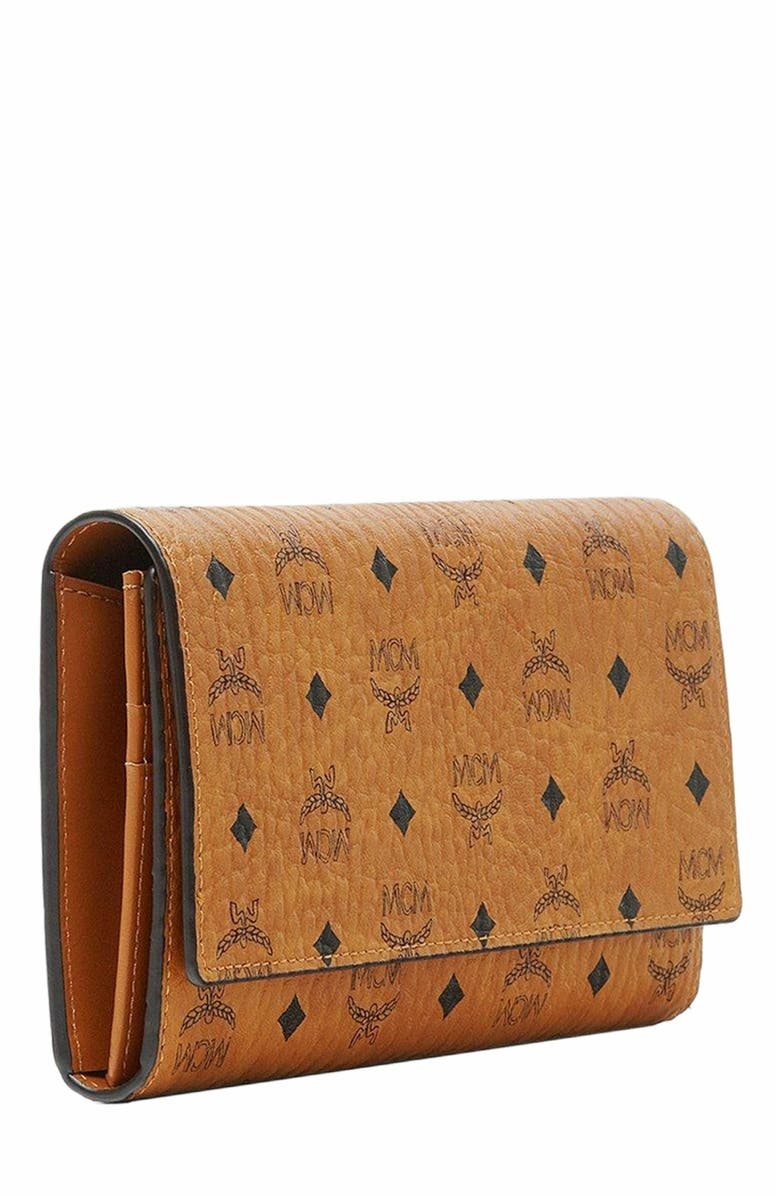 MCM Trifold Wallet in Visetos Original, Alternate, color,