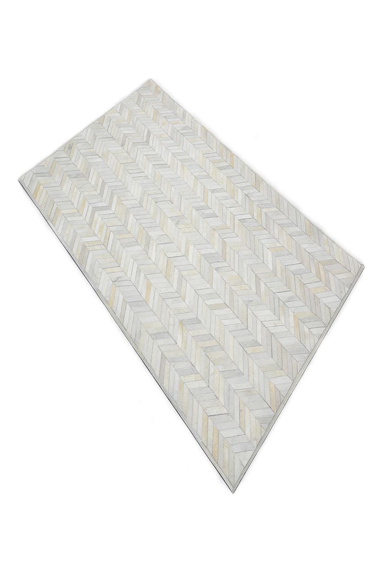 Meir Genuine Calf Hair Area Rug, Alternate, color, IVORY