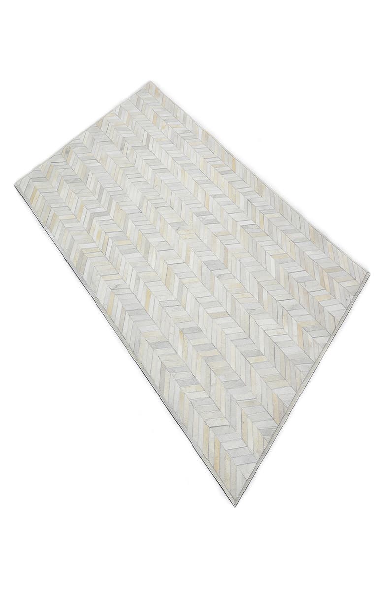 Solo Rugs Meir Genuine Calf Hair Area Rug, Alternate, color, Ivory