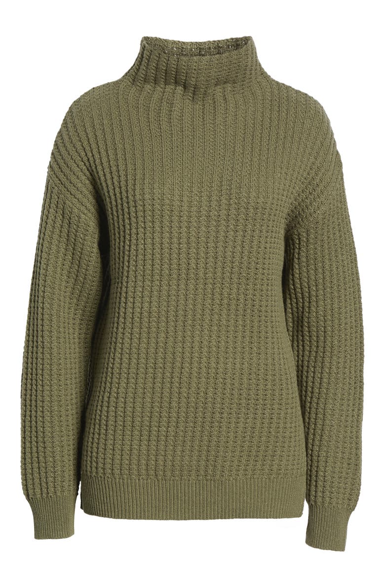 Tunic Sweater, Alternate, color, OLIVE BURNT