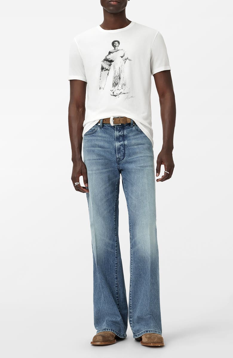 John Varvatos Aretha Franklin Graphic T-Shirt, Alternate, color, Salt