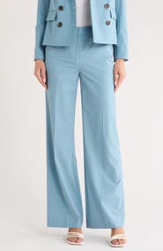 Veronica Beard Tonelli Wool Blend Pants