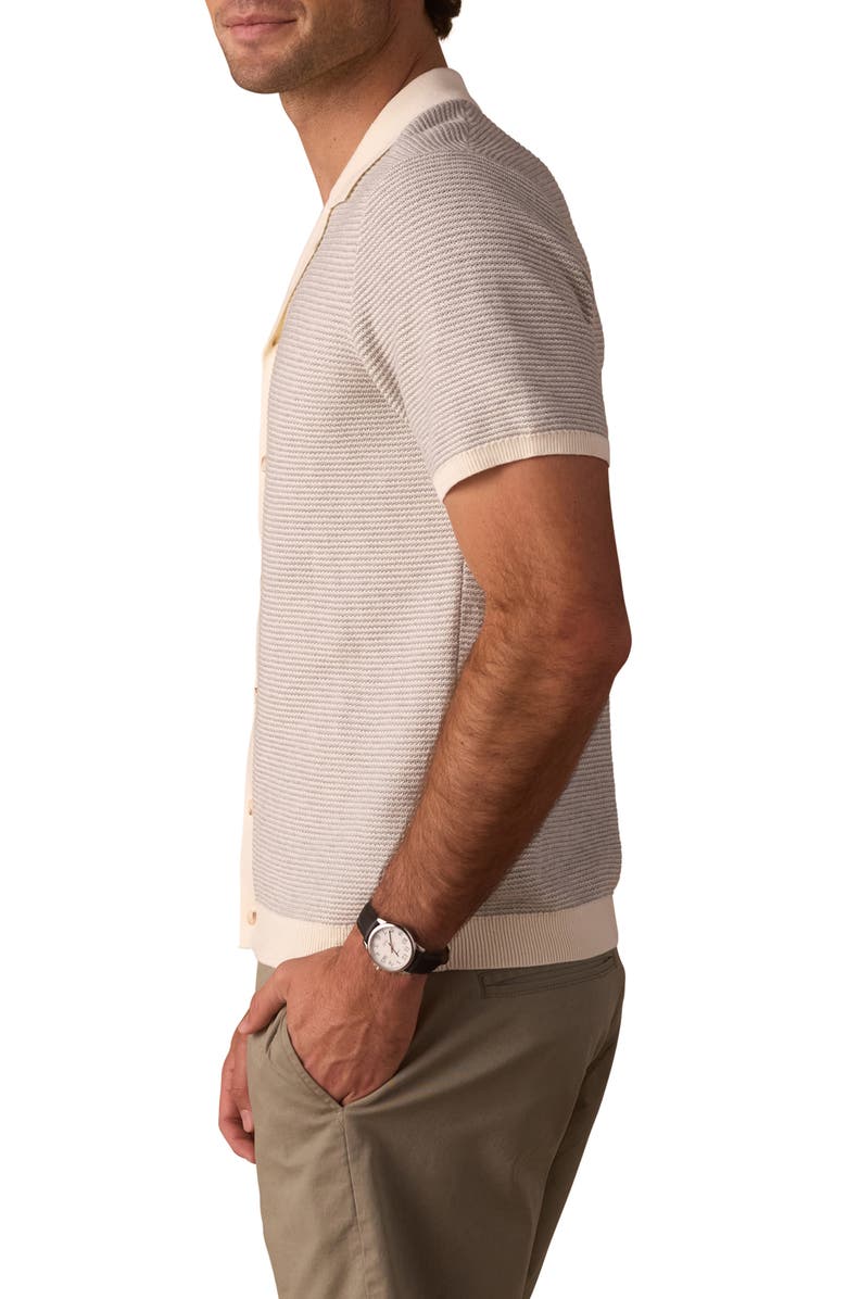 The Normal Brand Robles Bird's Eye Knit Camp Shirt, Alternate, color,