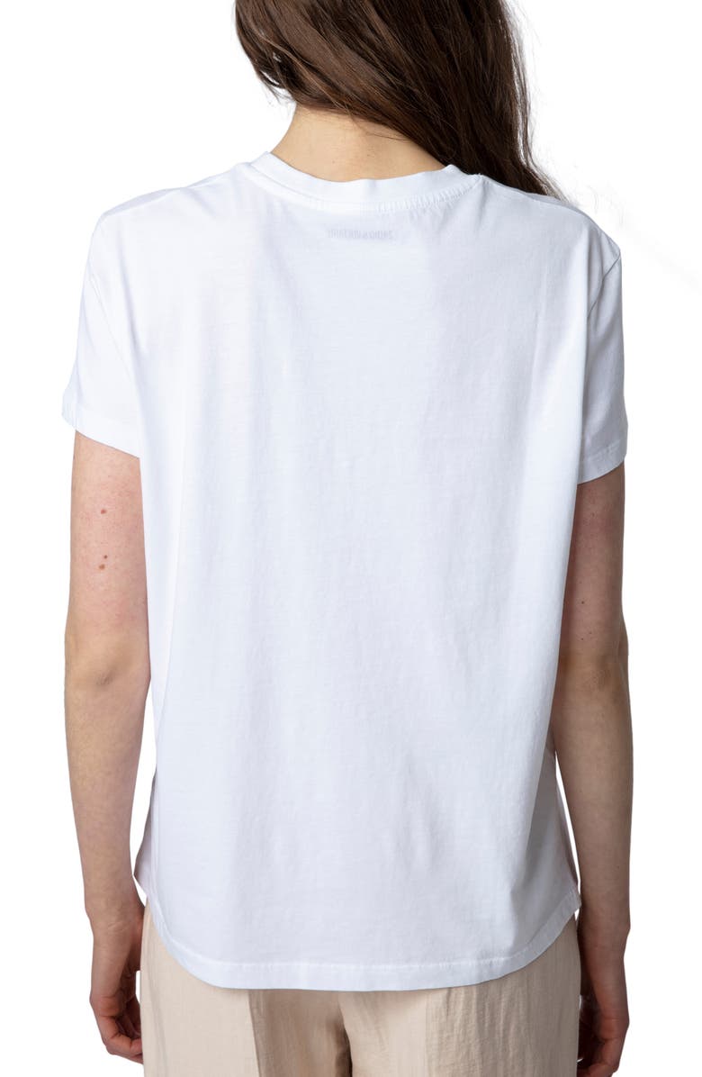 Zadig & Voltaire Zoe Photoprint Palmier Graphic T-Shirt, Alternate, color,