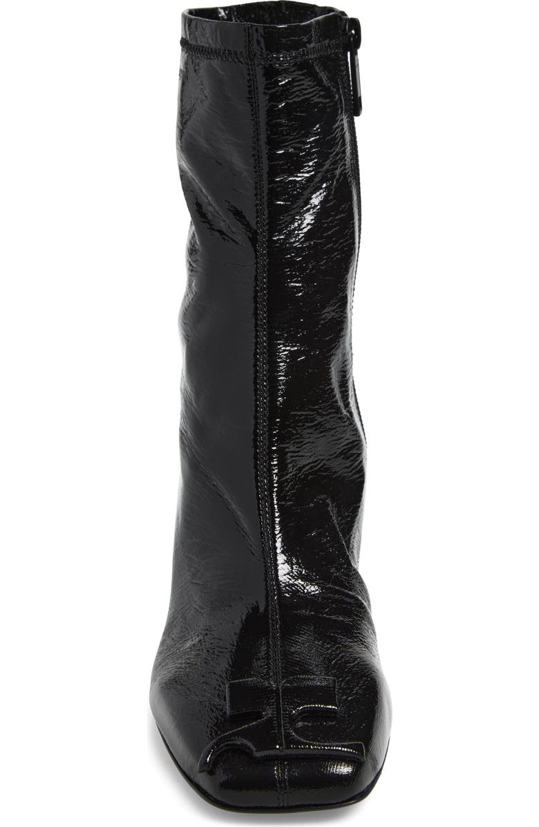 Courrèges Re-edition Vinyl Ankle Boot, Alternate, color, Black