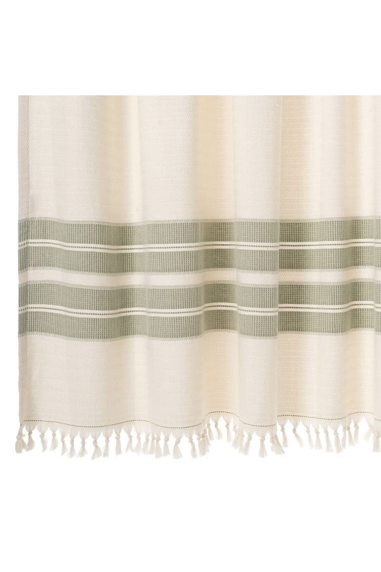 Costa Turkish Cotton Shower Curtain, Alternate, color, Sage Green