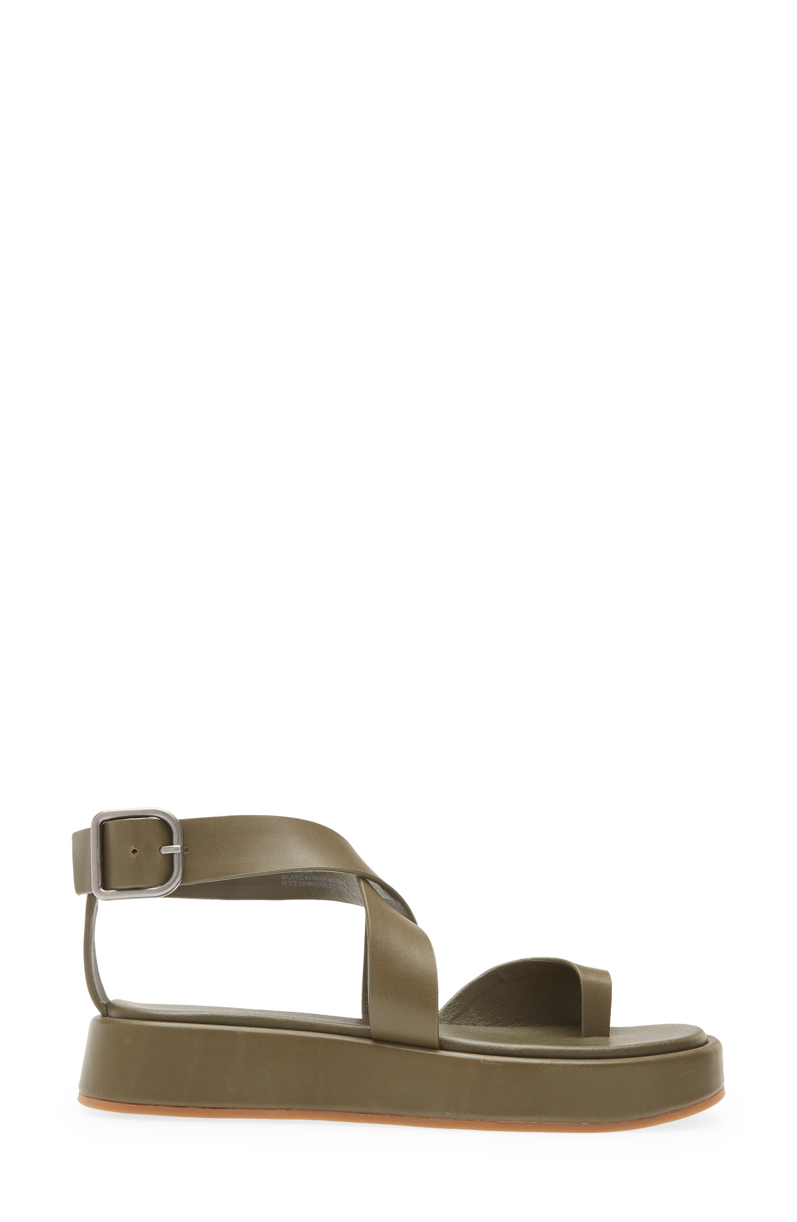 Audrina Toe Loop Sandal, Alternate, color, GREEN MOSS