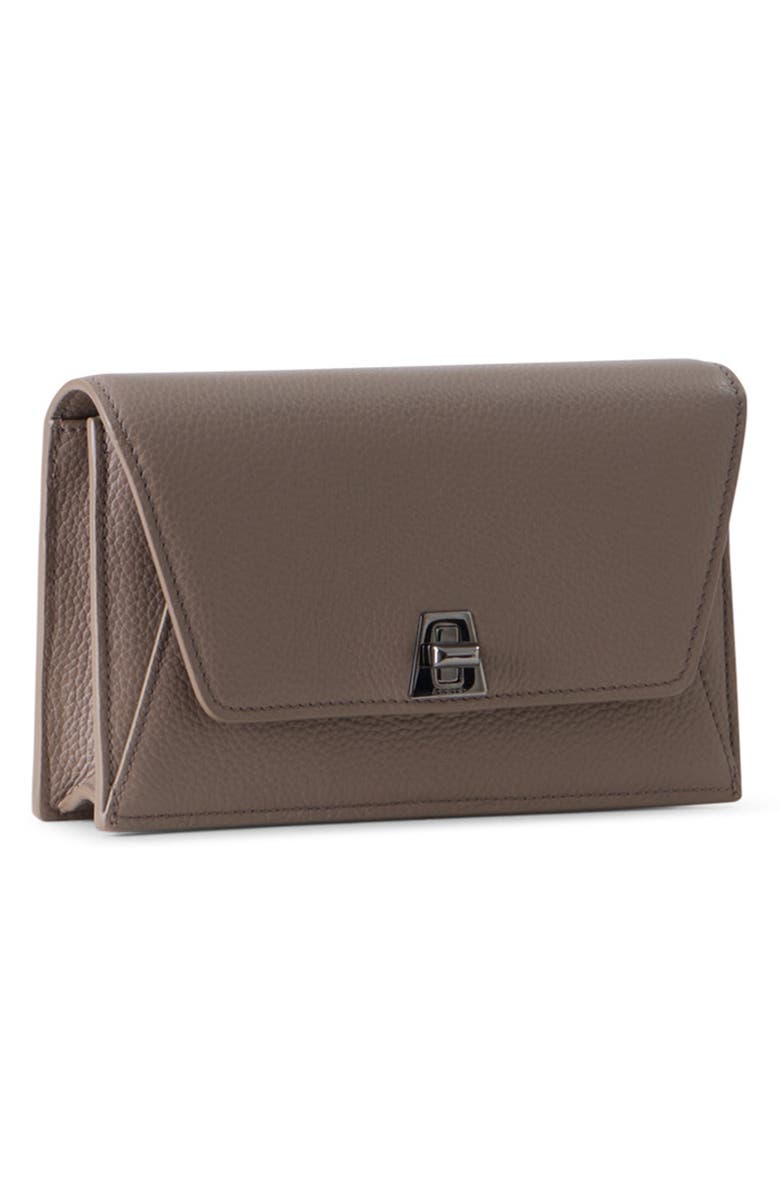 Akris Anouk Leather Wallet on a Chain, Alternate, color, Taupe