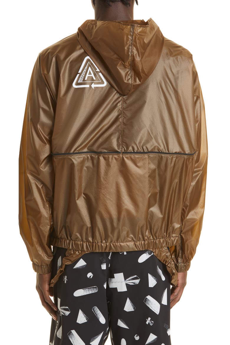 Nylon Ripstop Hooded Jacket, Alternate, color, KHAKI BROWN