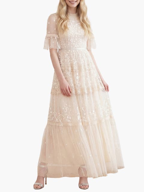 Midsummer Lace Round Neck Dress