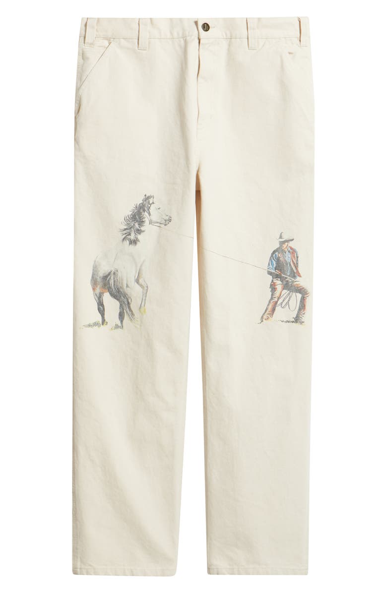 ONE OF THESE DAYS If Not for the Rest of Time Canvas Painter Pants, Main, color, Natural