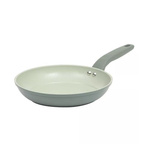 10 Inch Nonstick Aluminum Frying Pan in Sage Green