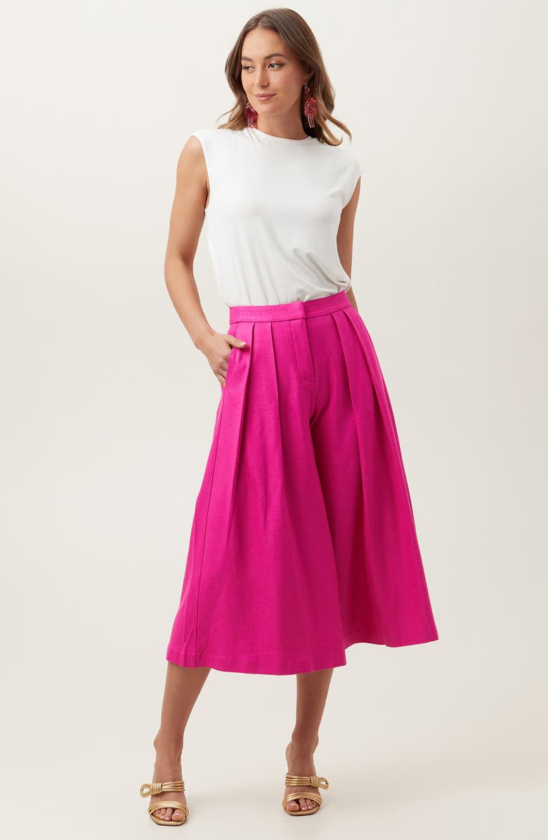 Trina Turk Carefree Wide Leg Pants, Alternate, color, 