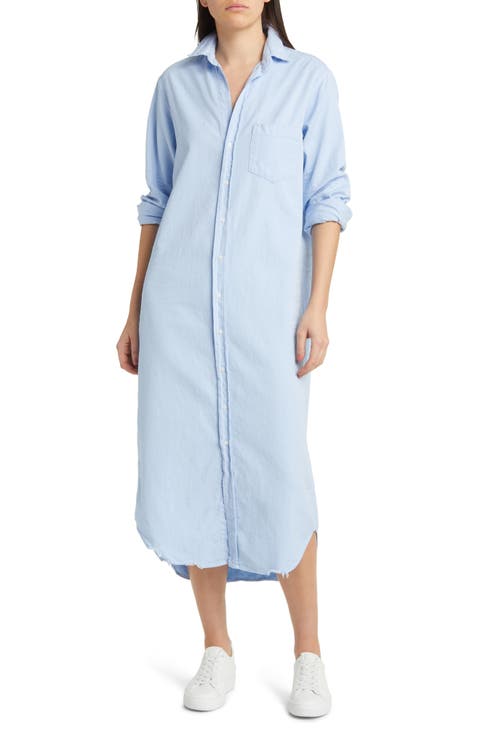 Rory Long Sleeve Denim Maxi Shirtdress