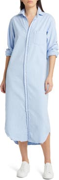 Frank & Eileen Rory Long Sleeve Denim Maxi Shirtdress