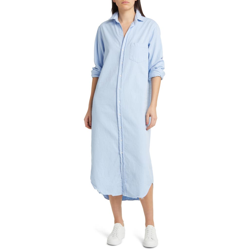 Frank & Eileen Rory Long Sleeve Denim Maxi Shirtdress in Classic Blue at Nordstrom, Size X-Small