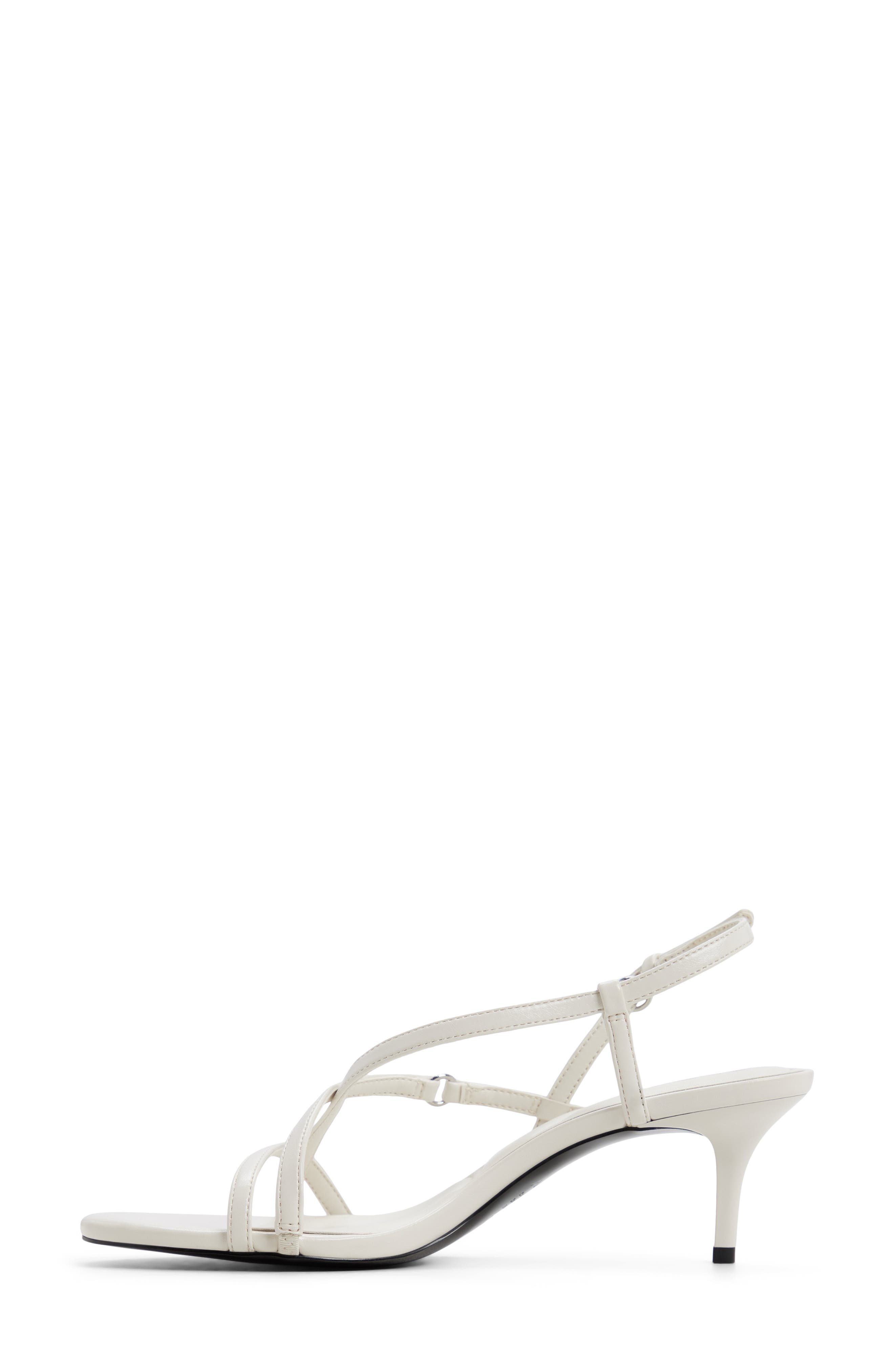 ALDO Olivie Slingback Kitten Heel Sandal, Alternate, color, White/ Bone