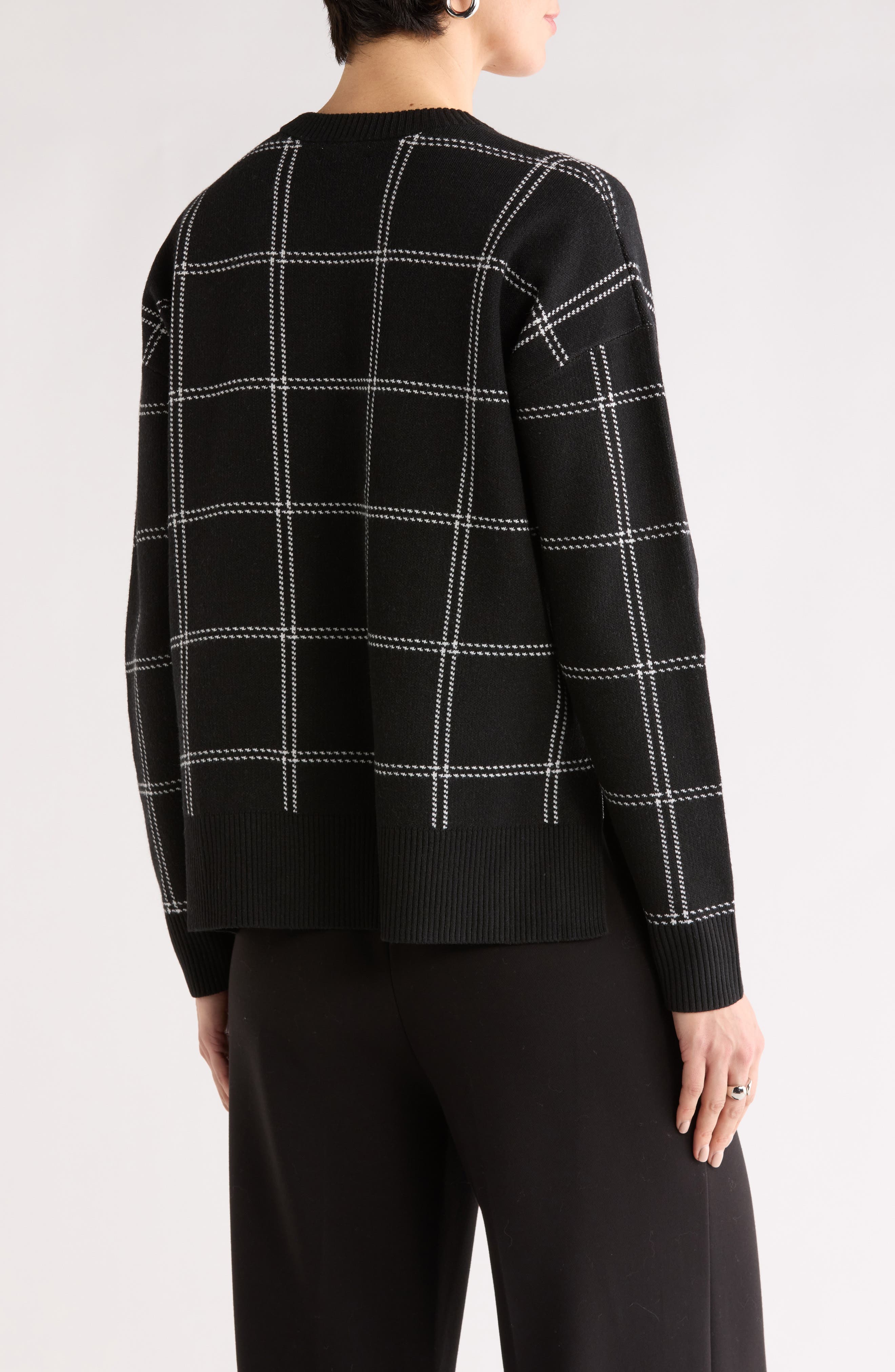 Patterned Crewneck Sweater - image 2