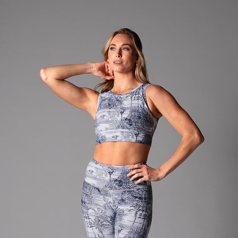 NAVY TROPIC TOILE