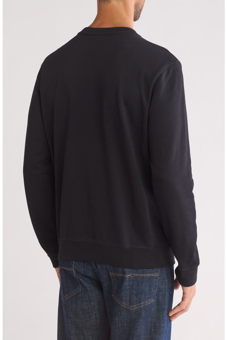 Westart Cotton Crewneck Sweatshirt, Alternate, color, BLACK