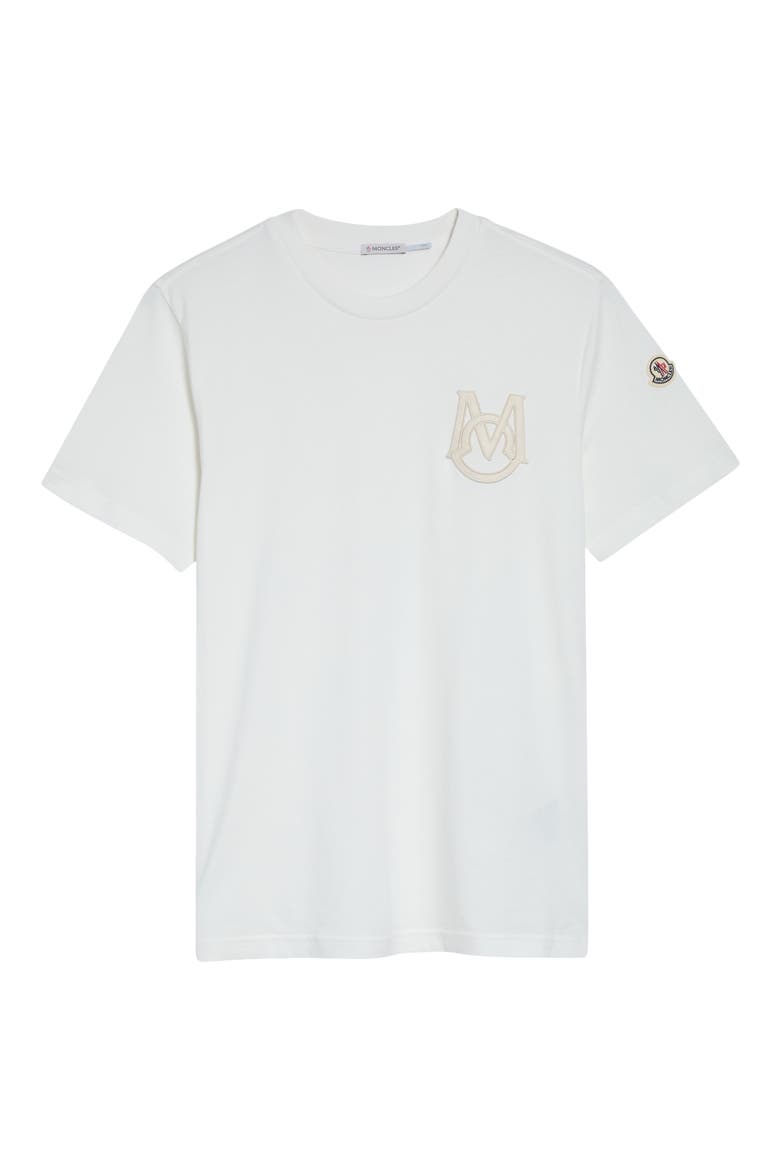 Monogram Logo Cotton T-Shirt, Alternate, color, BRIGHT WHITE