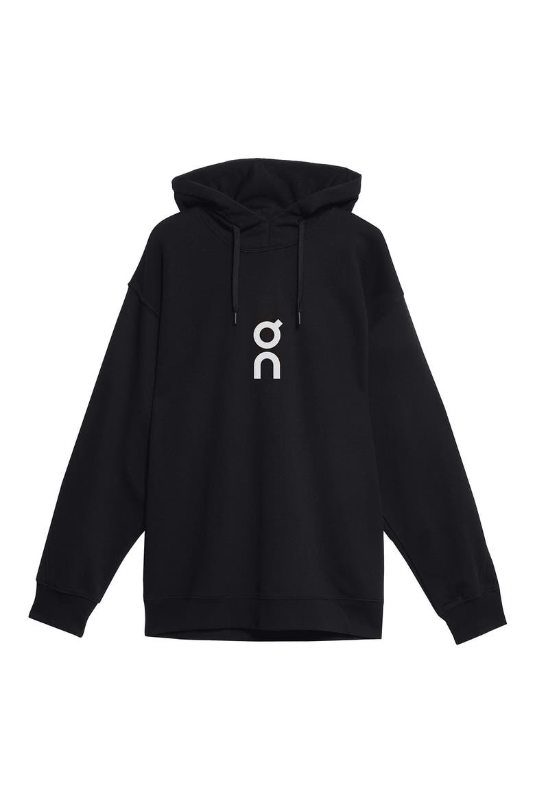 Club Oversize Organic Cotton Blend Hoodie, Alternate, color, BLACK