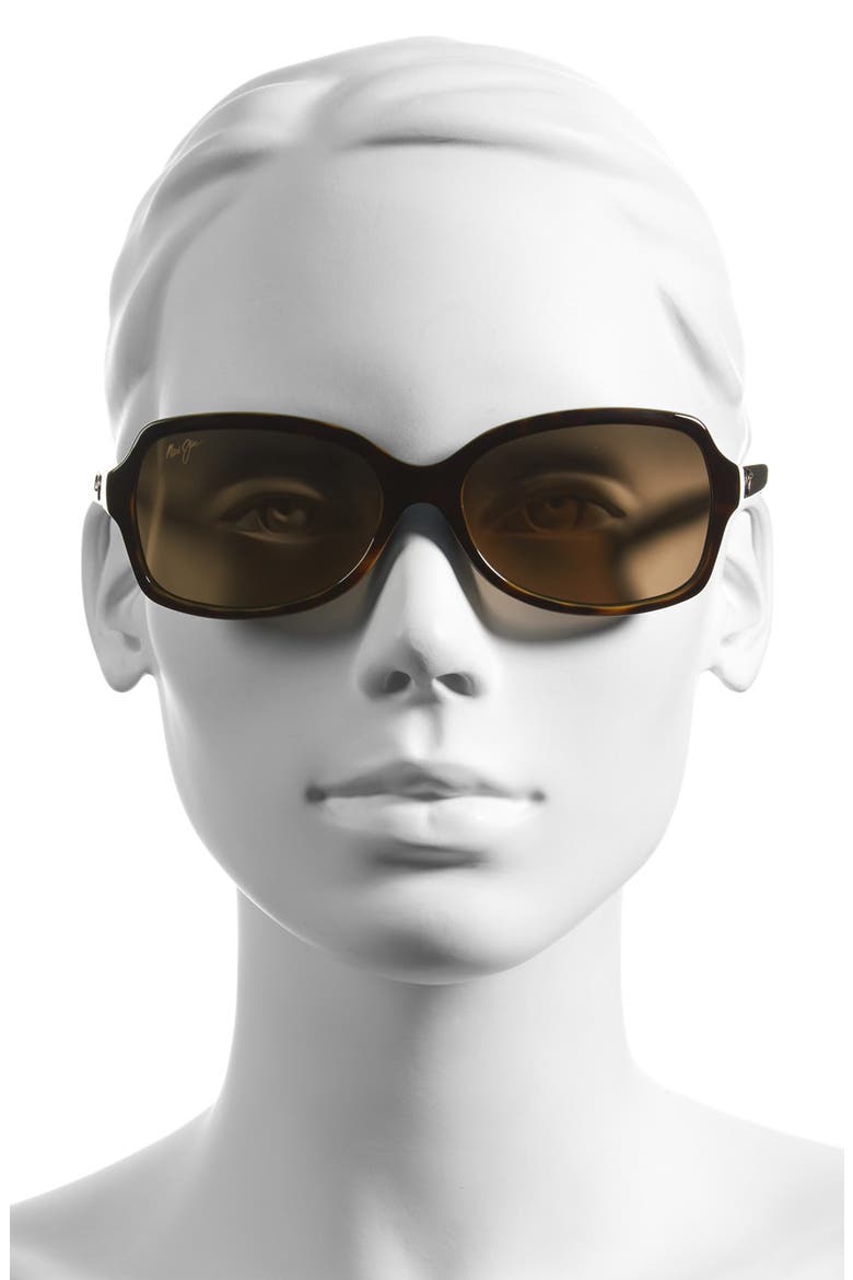 Cloud Break 56mm PolarizedPlus2® Sunglasses, Alternate, color, TORTOISE PEACOCK/ BLUE/ BRONZE