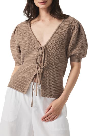 Splendid Beverley Tie-front Sweater