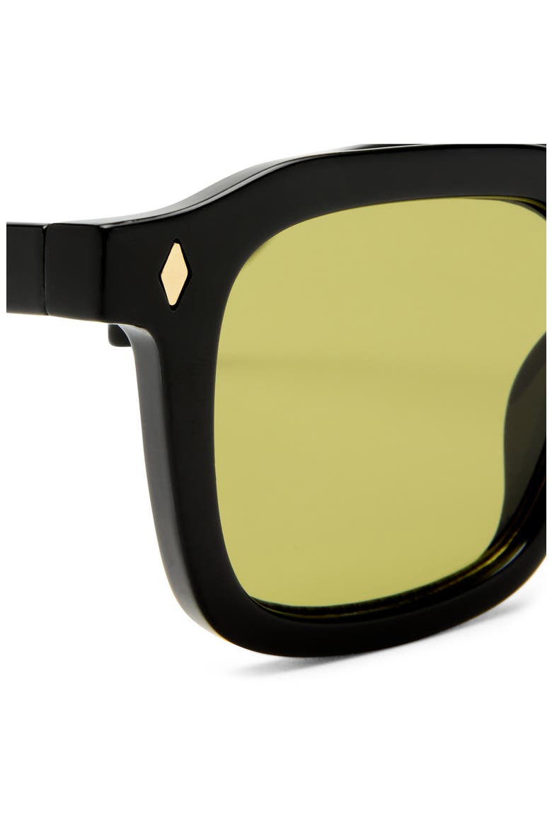 Zodiac 48mm Small Square Sunglasses, Alternate, color, BLACK / MOSS TINT