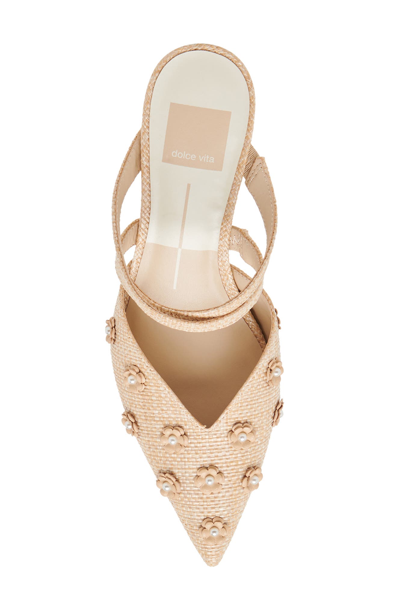 Dolce Vita Kenton Floral Mule, Alternate, color, Light Natural Multi Raffia
