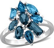 Julianna B. Gemstone Cluster Ring Sterling Silver