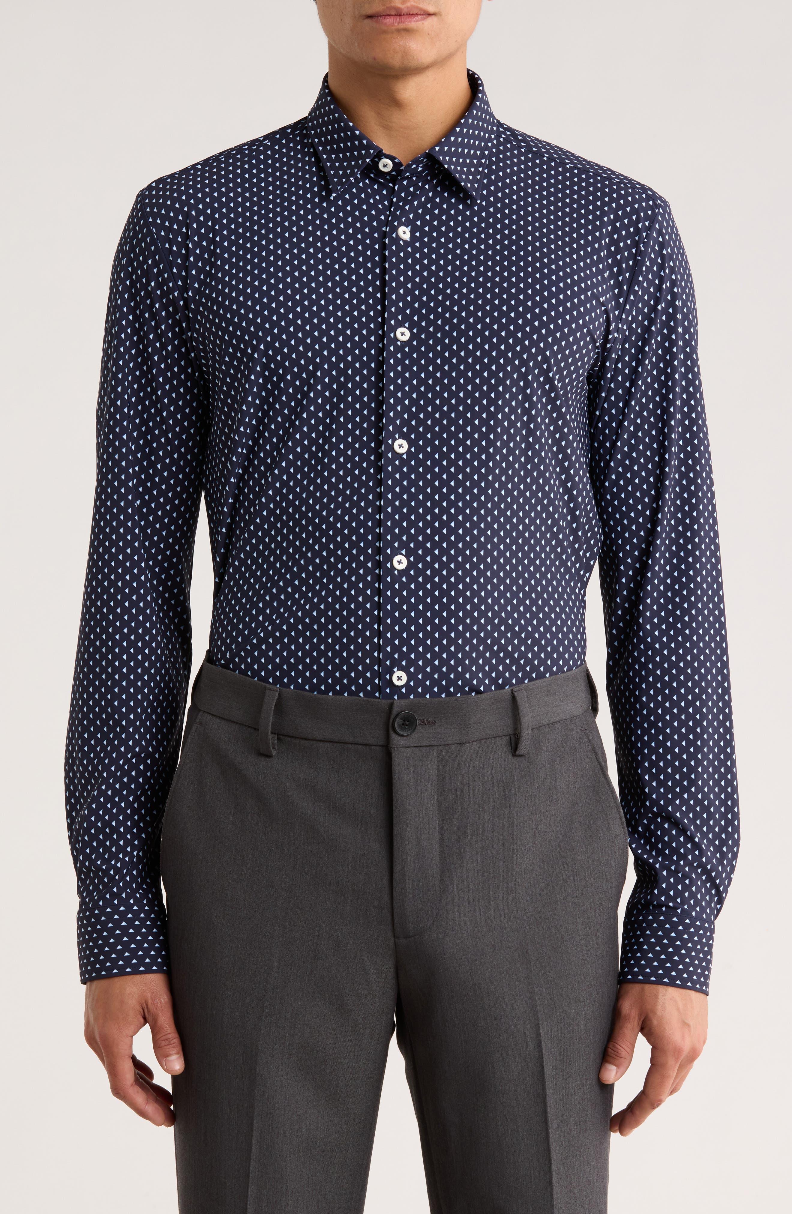 BOSS Roan Kent Long Sleeve Button-Up Shirt