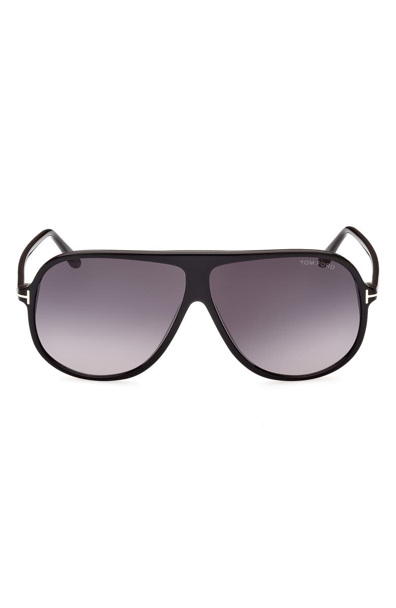TOM FORD Spencer 62mm Gradient Oversize Pilot Sunglasses, Main, color,
