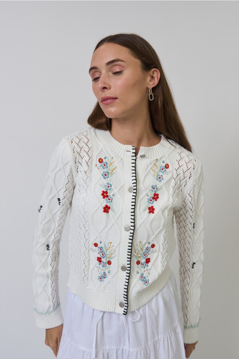 Jaden Embroidered Cardi, Alternate, color, MULTI