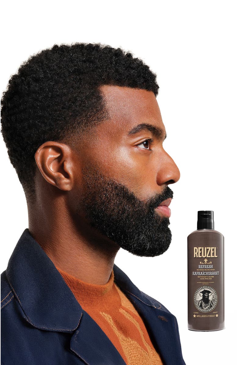 REUZEL REFRESH No Rinse Beard Wash, Alternate, color, NO COLOR
