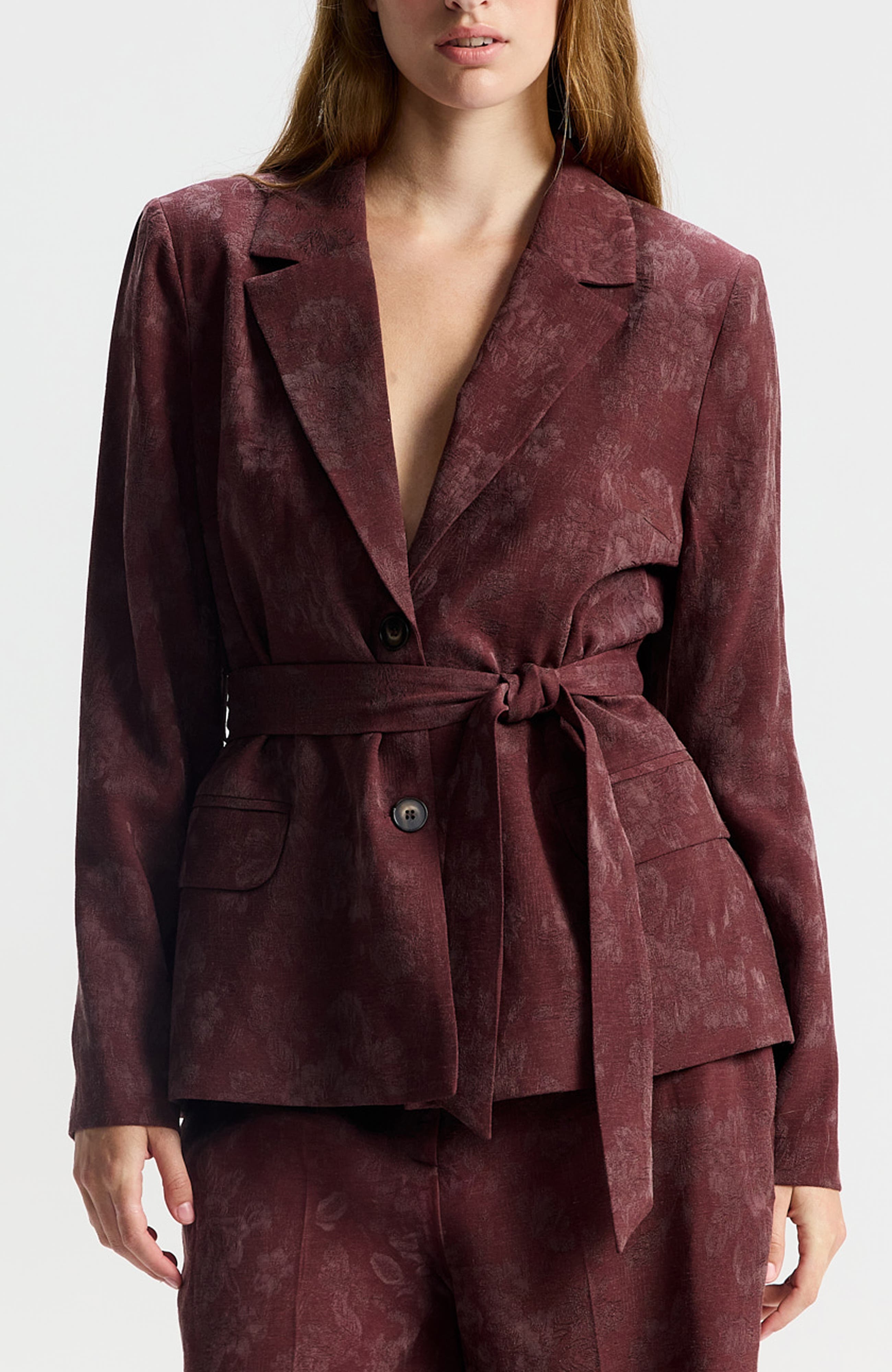 selected Burgundy Print