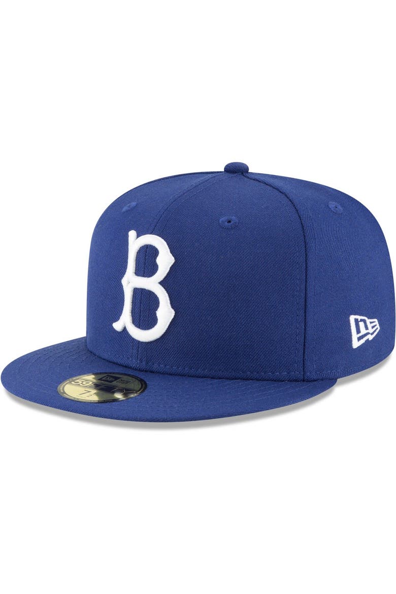 Men's New Era Royal Brooklyn Dodgers Cooperstown Collection Wool 59FIFTY Fitted Hat, Main, color, Royal
