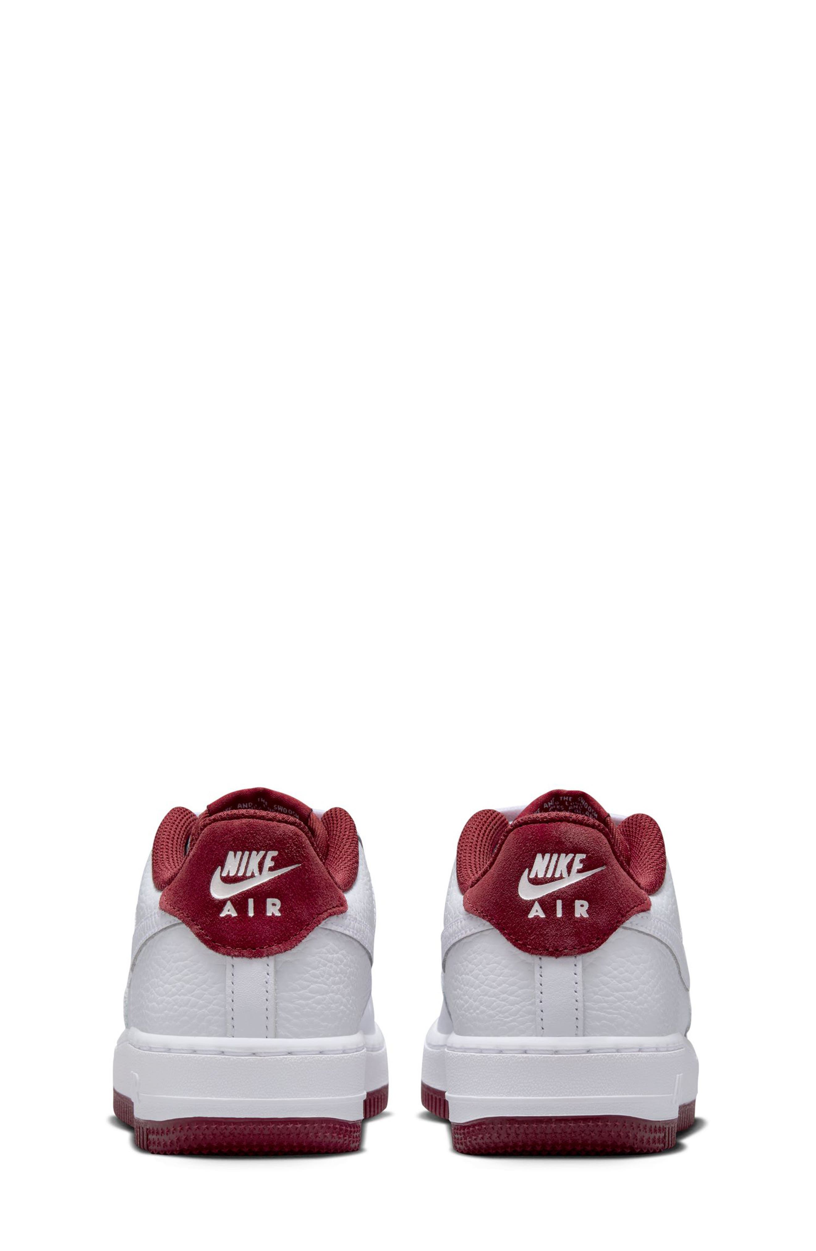 Nike Air Force 1 Basketball Sneaker, Alternate, color, White/ White/ Team Red