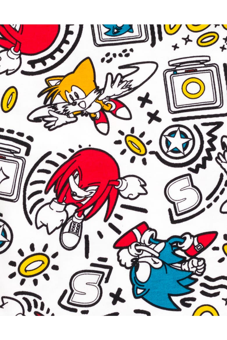 Sonic the Hedgehog 2-Piece Tee and Shorts Set, Alternate, color, Sonic Tails White