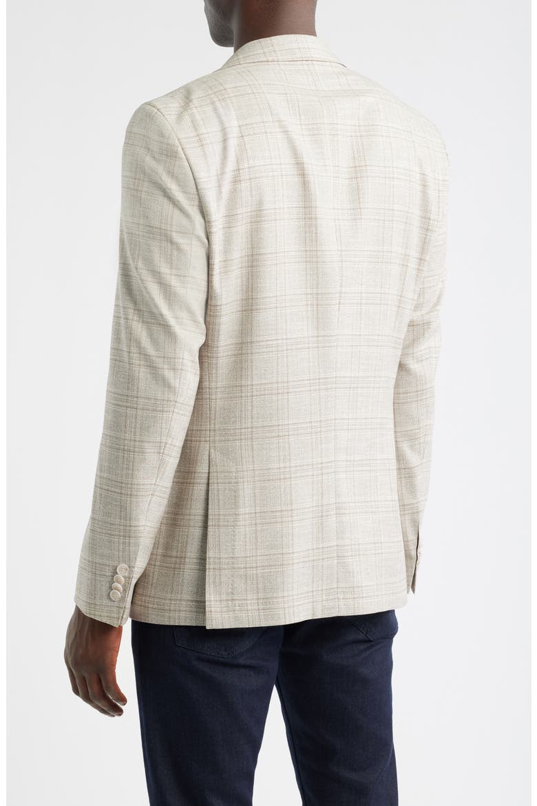 Hutson Slim Fit Plaid Sport Coat, Alternate, color, OPEN WHITE