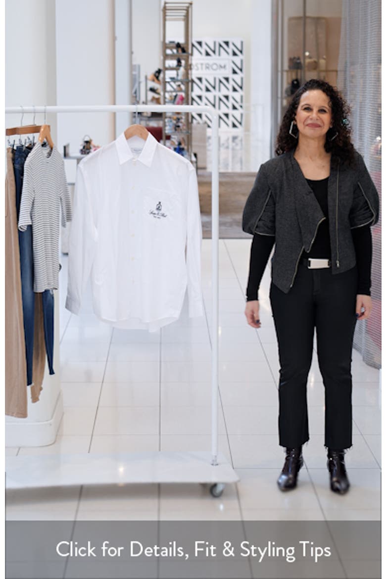 Vendome Oversize Cotton Poplin Button-Up Shirt video