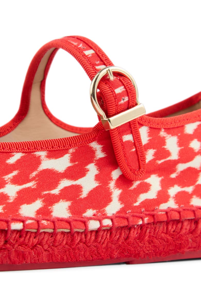 LK Bennett Emmie Mary Jane Espadrille Flat, Alternate, color, Red