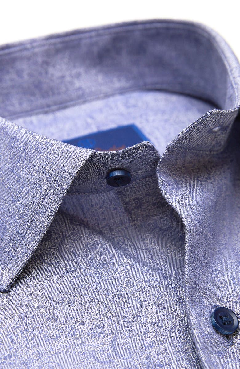 David Donahue Fusion Jacquard Dress Shirt, Alternate, color, 