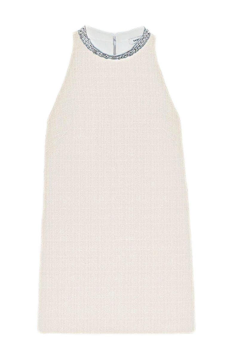 SANDRO Dress with jewellery collar, Alternate, color, 