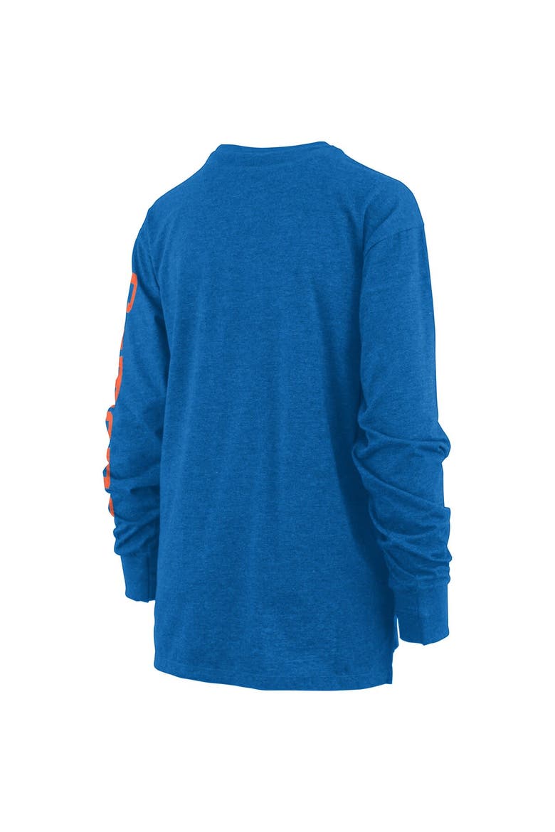 Women's Pressbox Royal Florida Gators Two-Hit Canyon Long Sleeve T-Shirt, Alternate, color, Royal