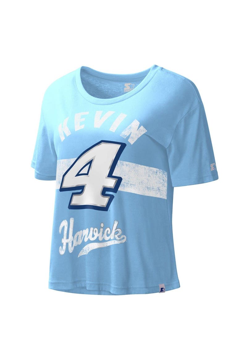 Women's Starter Light Blue Kevin Harvick Record Setter T-Shirt, Main, color, Light Blue