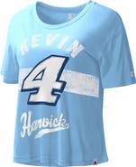 STARTER Women's Starter Light Blue Kevin Harvick Record Setter T-Shirt