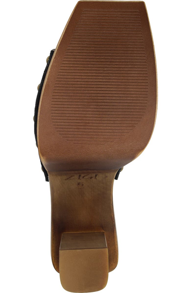 ZIGI Cassidey Leather Platform Slide Sandal, Alternate, color, Black Leather