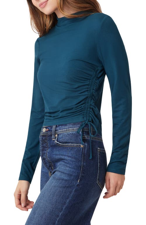 Scotch & Soda Funnel Neck Top In Blue