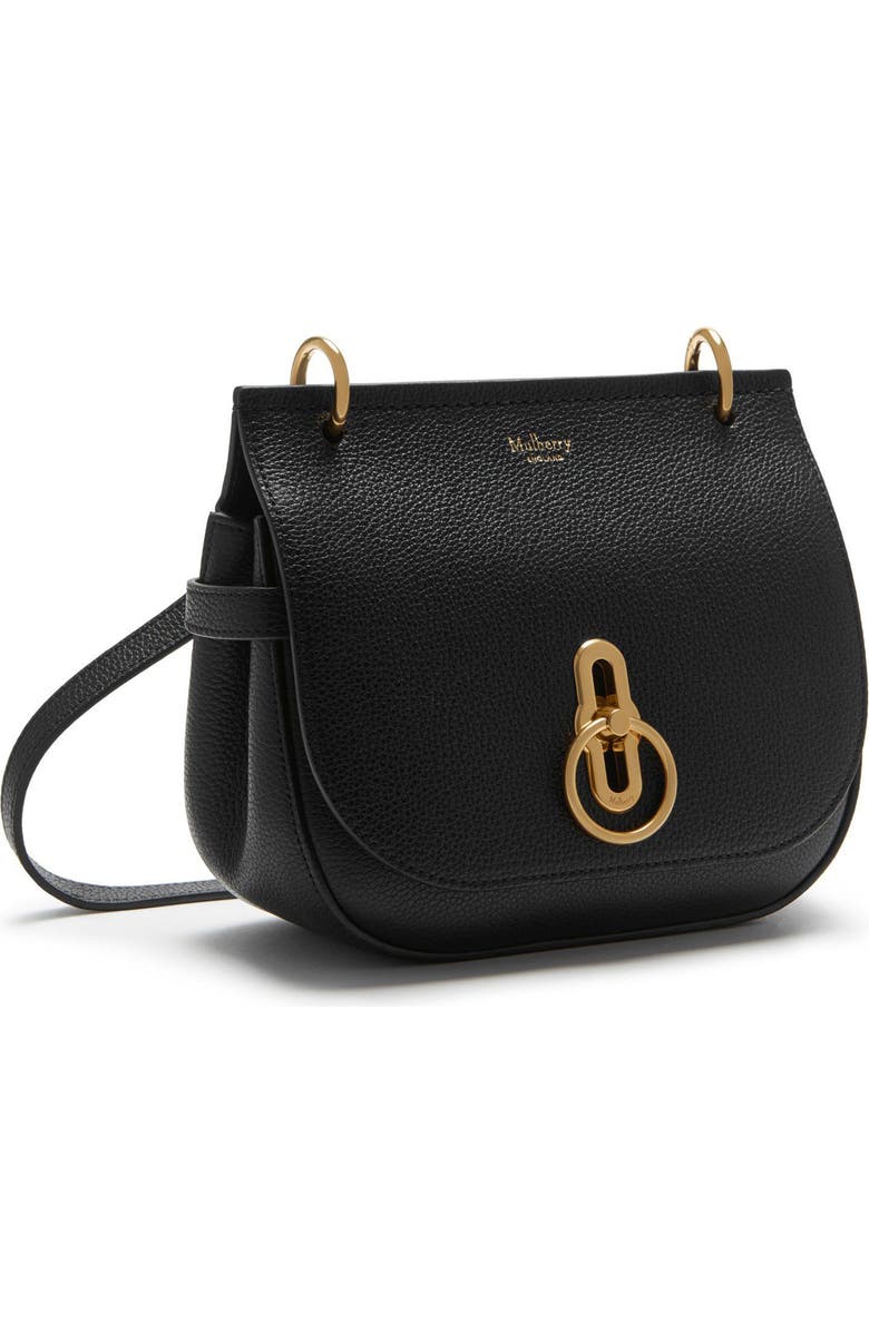 Mulberry Small Amberley Leather Satchel, Alternate, color, Black